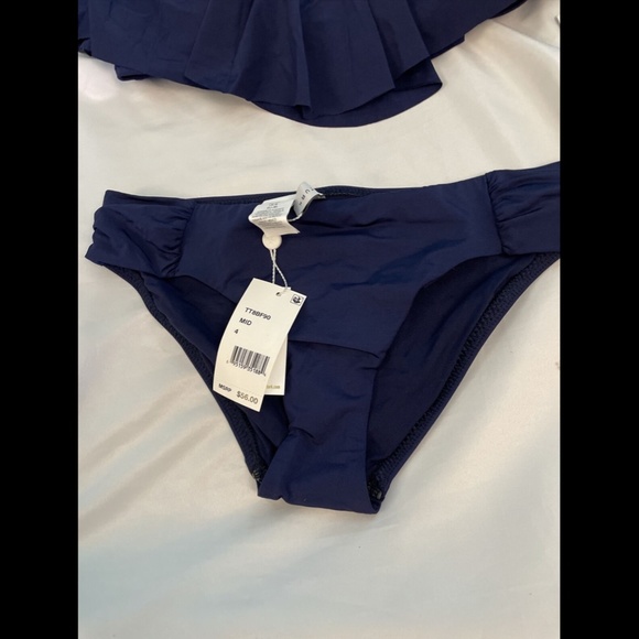 NWT $136 Trina Turk Off Shoulder Bandeau Bikini Top + Bikini Bottoms‎ [ 4 ] - Picture 8 of 15